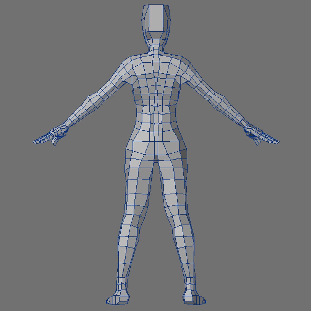 Petite Female Male 3d Model