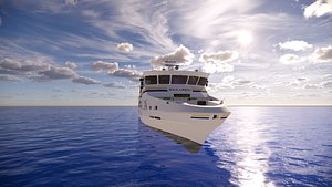 3D model Ferry Saxaren