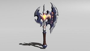 3D Axe-Melee Weapon Low-poly 3D model