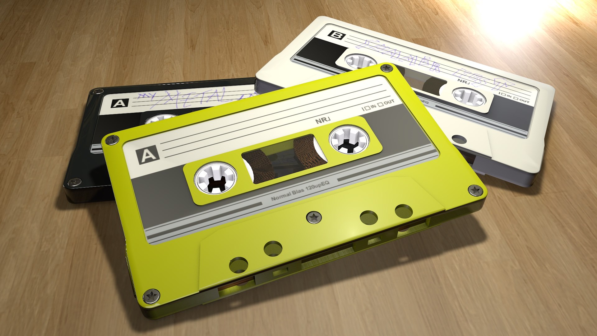 Vintage Cassette Tapes Dxf