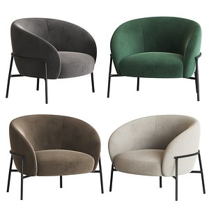 rimo lounge chair parla 3D model