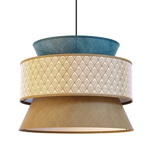 Lampshade with 3 lampshades Dolkie 3D model