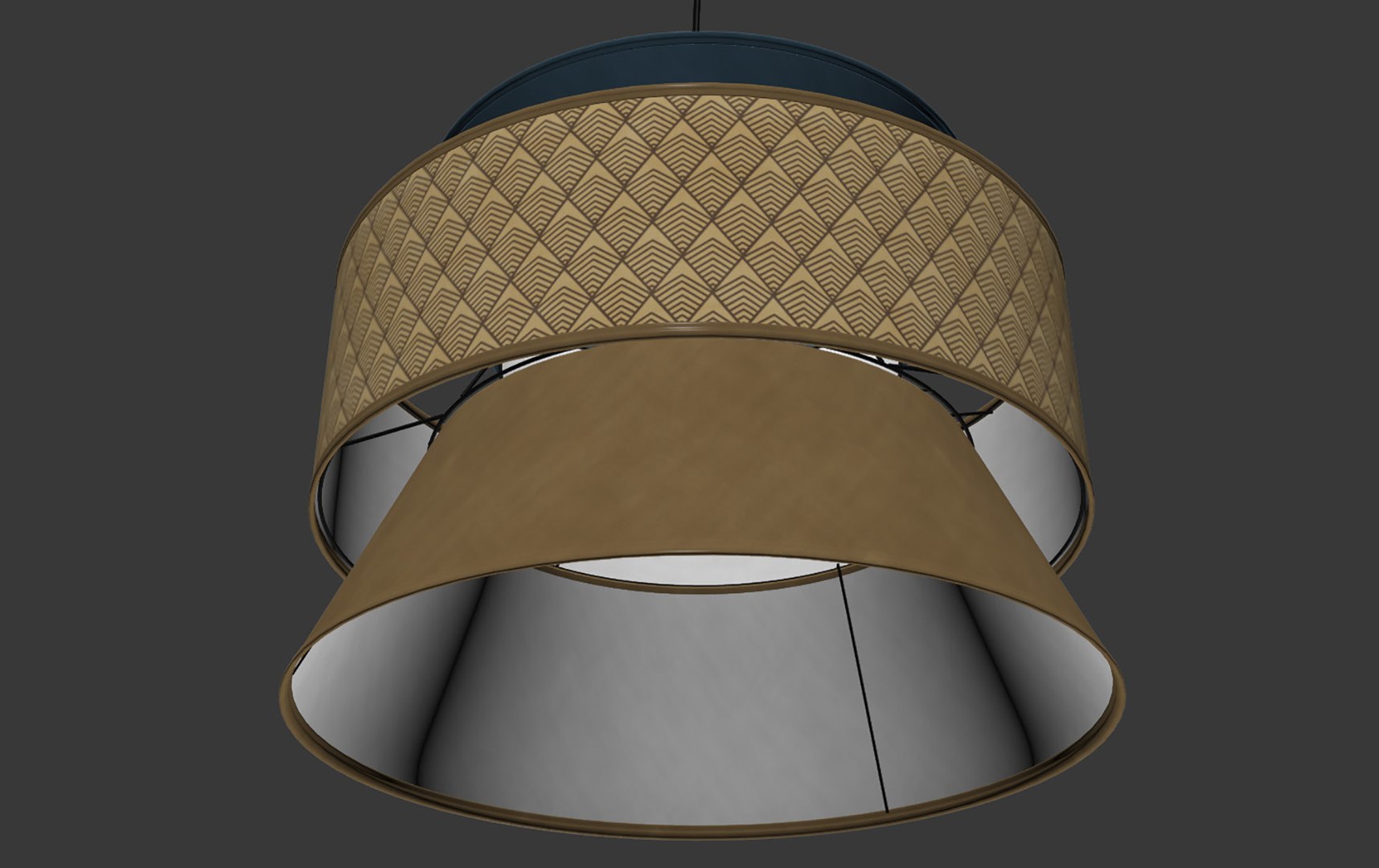 Lampshade With 3 Lampshades Dolkie 3D Model TurboSquid 1952732