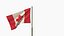 Animated  Canada Flag 3D model