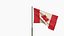 Animated  Canada Flag 3D model