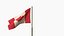 Animated  Canada Flag 3D model
