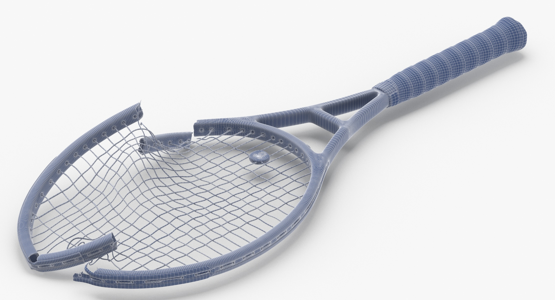 modelo 3d Raqueta de tenis rota - TurboSquid 1562458
