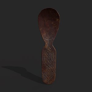 Medieval Carved Spoon 3D model