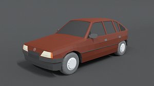 3D retro car