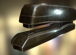 Stapler Rigged And Animated Brass Version