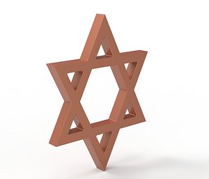 3D Star of David-2 model