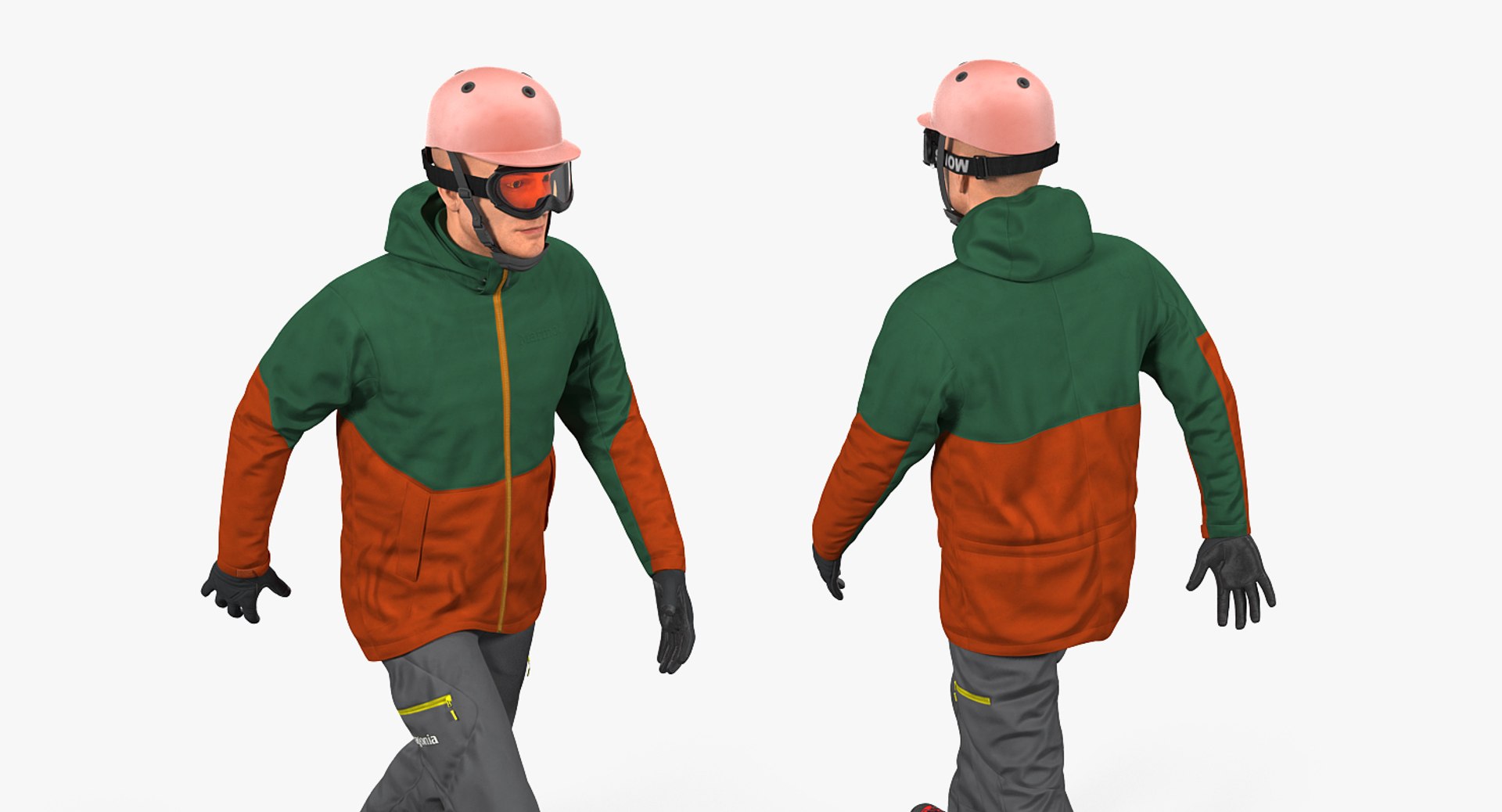 3D snowboarder winter sports gear - TurboSquid 1312018