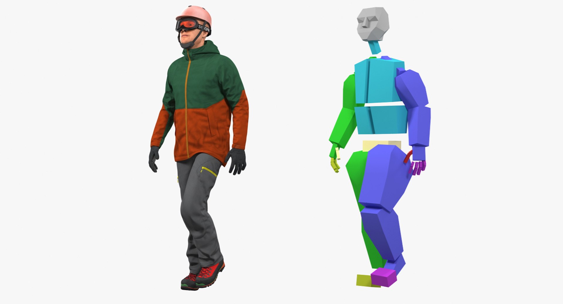 3D snowboarder winter sports gear - TurboSquid 1312018