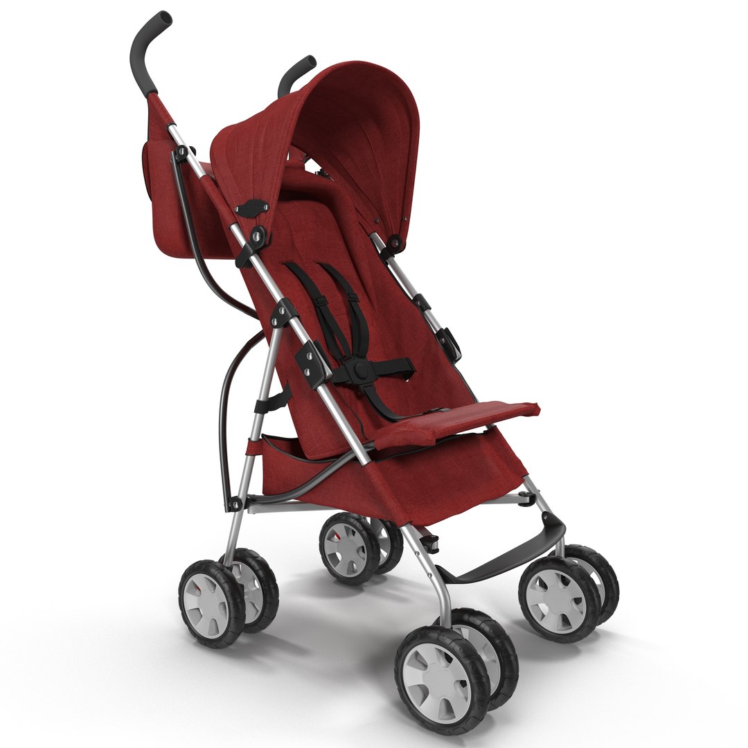 3d Model Baby Strollers Modeled 3