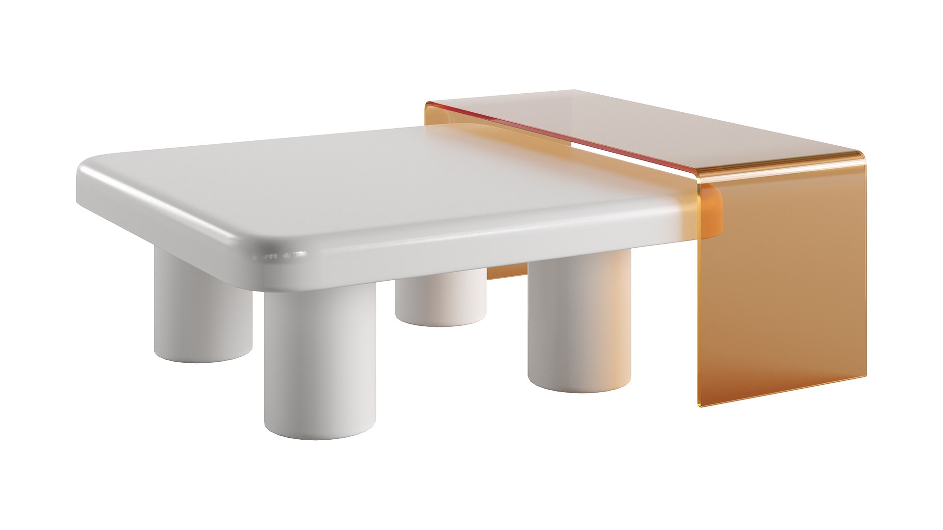 Square Nesting Coffee Table Set By Homary 3D Model - TurboSquid 1998591