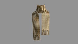 3D Scarf - High Neck Collar