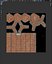 Tetrapod Wellenbrecher BarriereBeton Low-Poly
