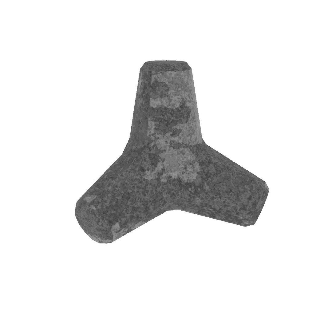 3D Tetrapod Wave Breaker BarrierConcrete Low-poly Collection https://p.turbosquid.com/ts-thumb/7J/Hq6dQs/AY/render/png/1721245936/1920x1080/fit_q87/954cc9245469570389dc2b891927f814bdea571e/render.jpg