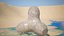 Tetrapod Wellenbrecher BarriereBeton Low-Poly