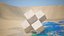 Tetrapod Wellenbrecher BarriereBeton Low-Poly