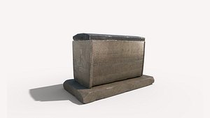 realistic egyptic sarcophagus 3D