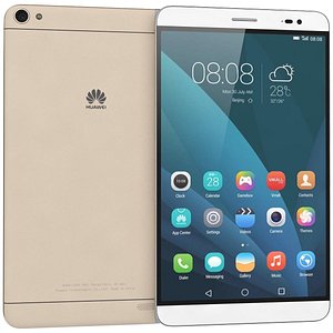 3d huawei mediapad x2 gold silver model