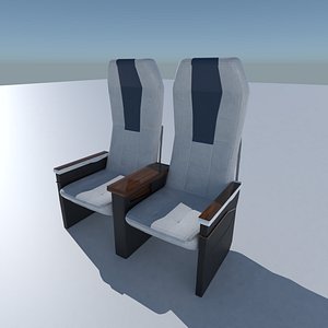 3D airplane aircraft seat chair model