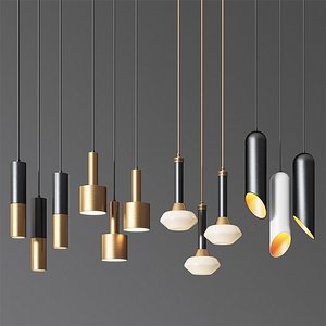 - ceiling light 9 3D