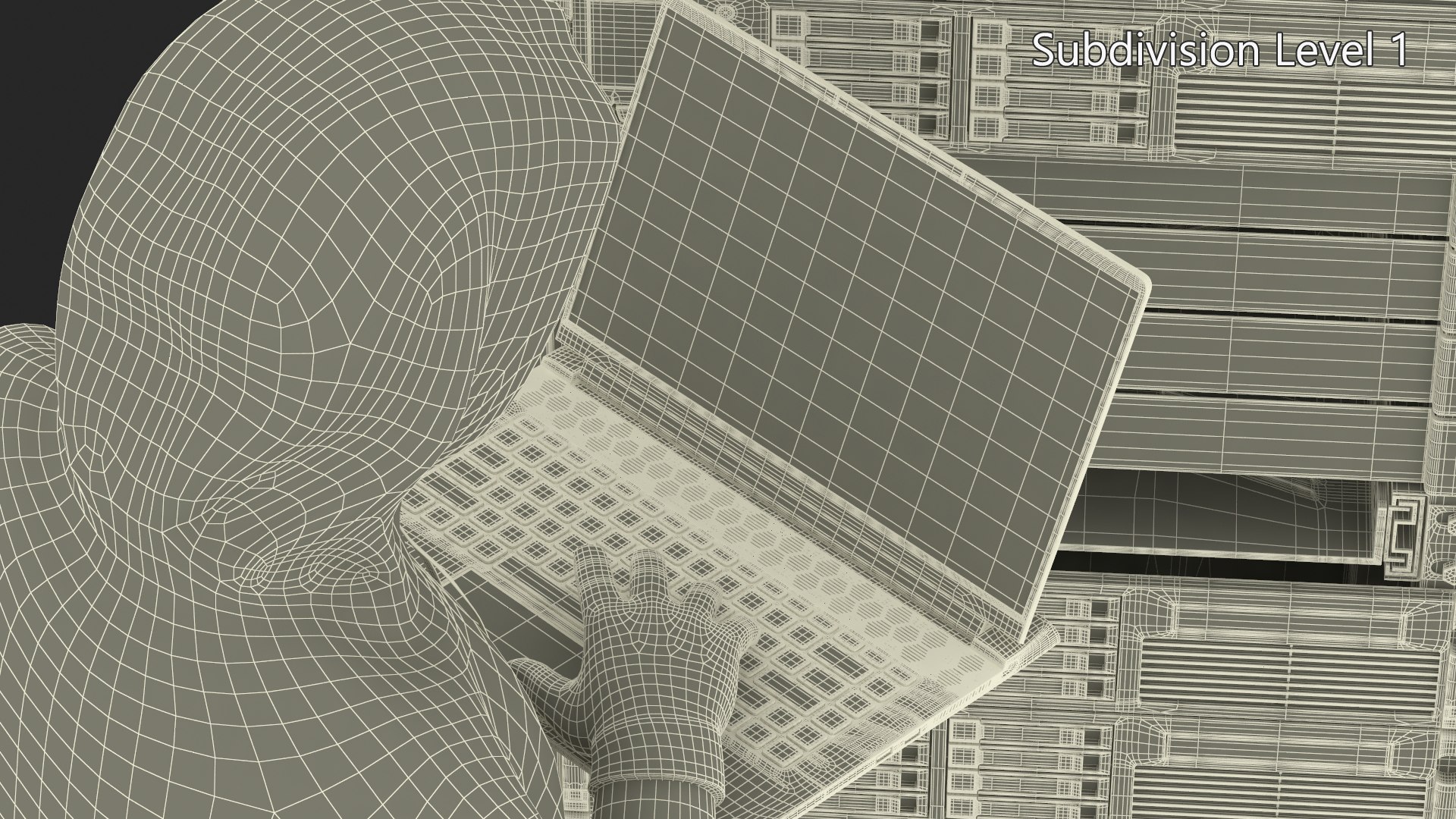 3D Hacker Working With Server - TurboSquid 2327319