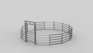 Cattle Yard Set 02 3D model 3D model