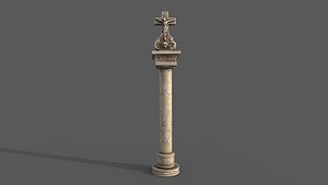 bildstock statue hi poly 3D model