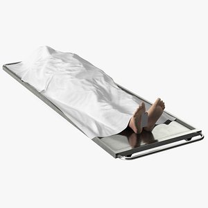 Male Dead Body Covered with Cloth