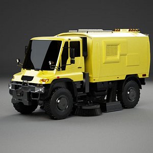 3ds max sweeper truck