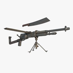 Old style heavy machine gun Machete model
