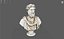 Busto di Marco Aurelio Low Poly Game Ready UHD STL 3D Print Ready 4K PBR Textures