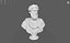 Busto di Marco Aurelio Low Poly Game Ready UHD STL 3D Print Ready 4K PBR Textures