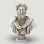 Busto di Marco Aurelio Low Poly Game Ready UHD STL 3D Print Ready 4K PBR Textures