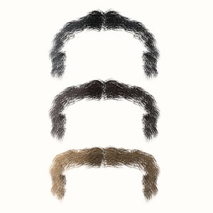 Mustache Low Poly 3