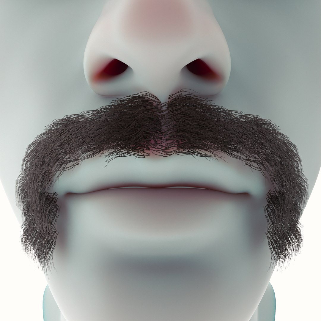 3D Mustache Model - TurboSquid 1426123