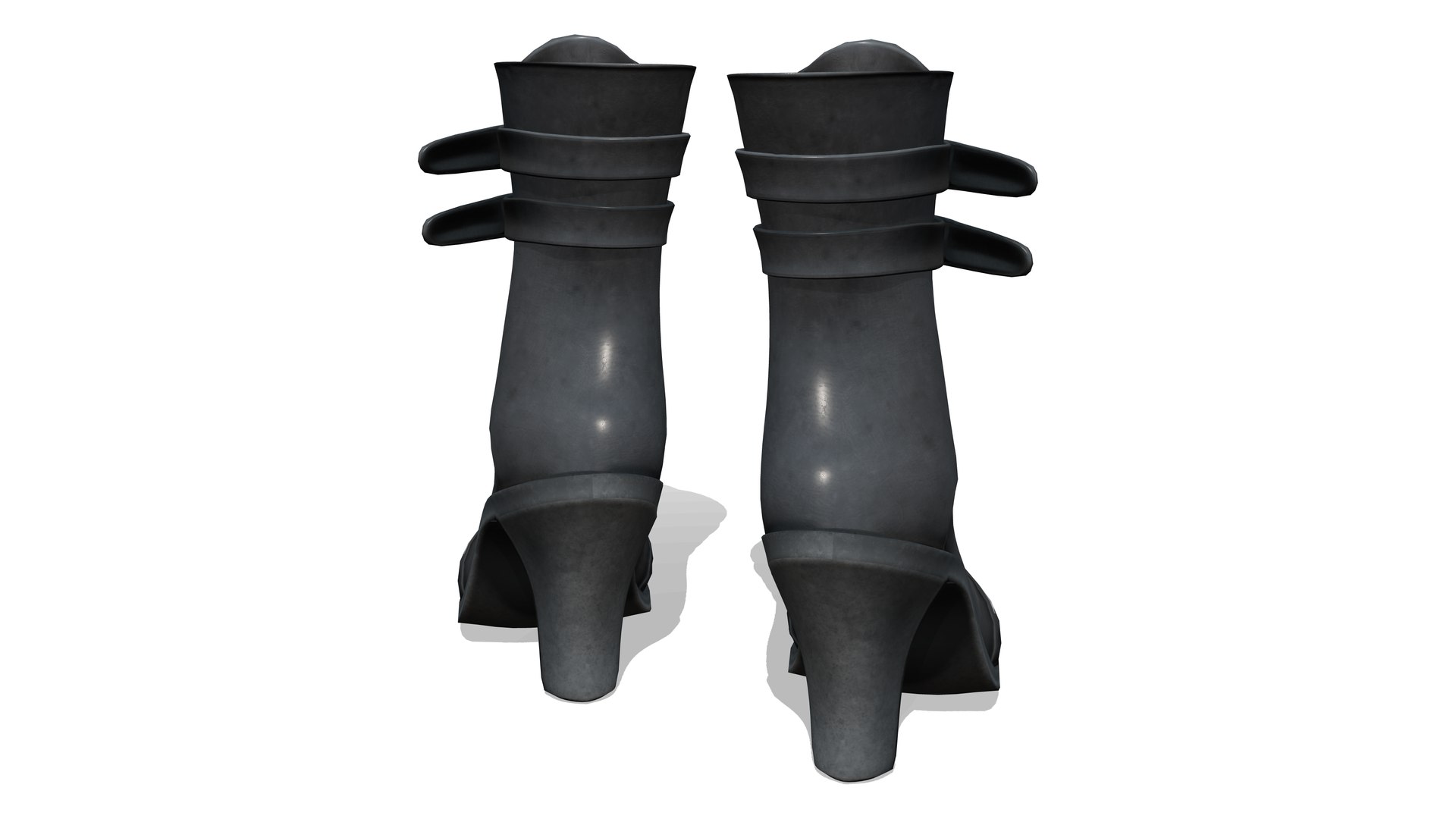 Medieval High Heels Black Leather Straps Boots 3D model https://p.turbosquid.com/ts-thumb/7J/jFVYdD/JA/preview4/png/1684416397/1920x1080/fit_q87/a3604902632276b482f7da1133853e08454d194c/preview4.jpg