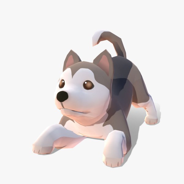 DOG Full Animations - Alaskan Malamute 3D model