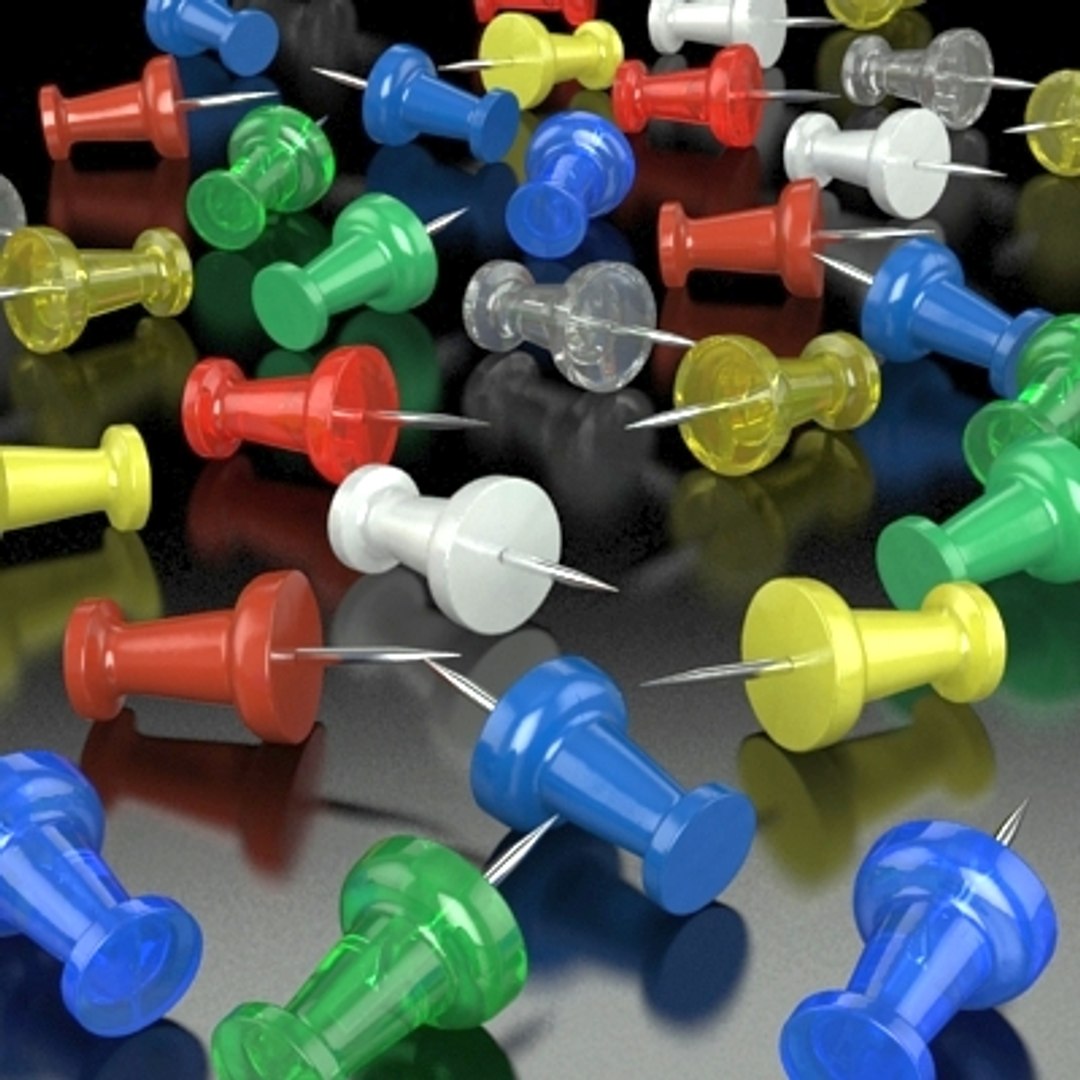 3ds Max Thumb Tacks Push Pins