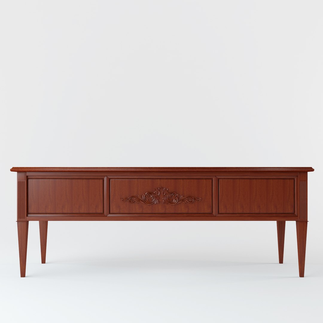 3D Classic Desk Design Model - TurboSquid 1359960