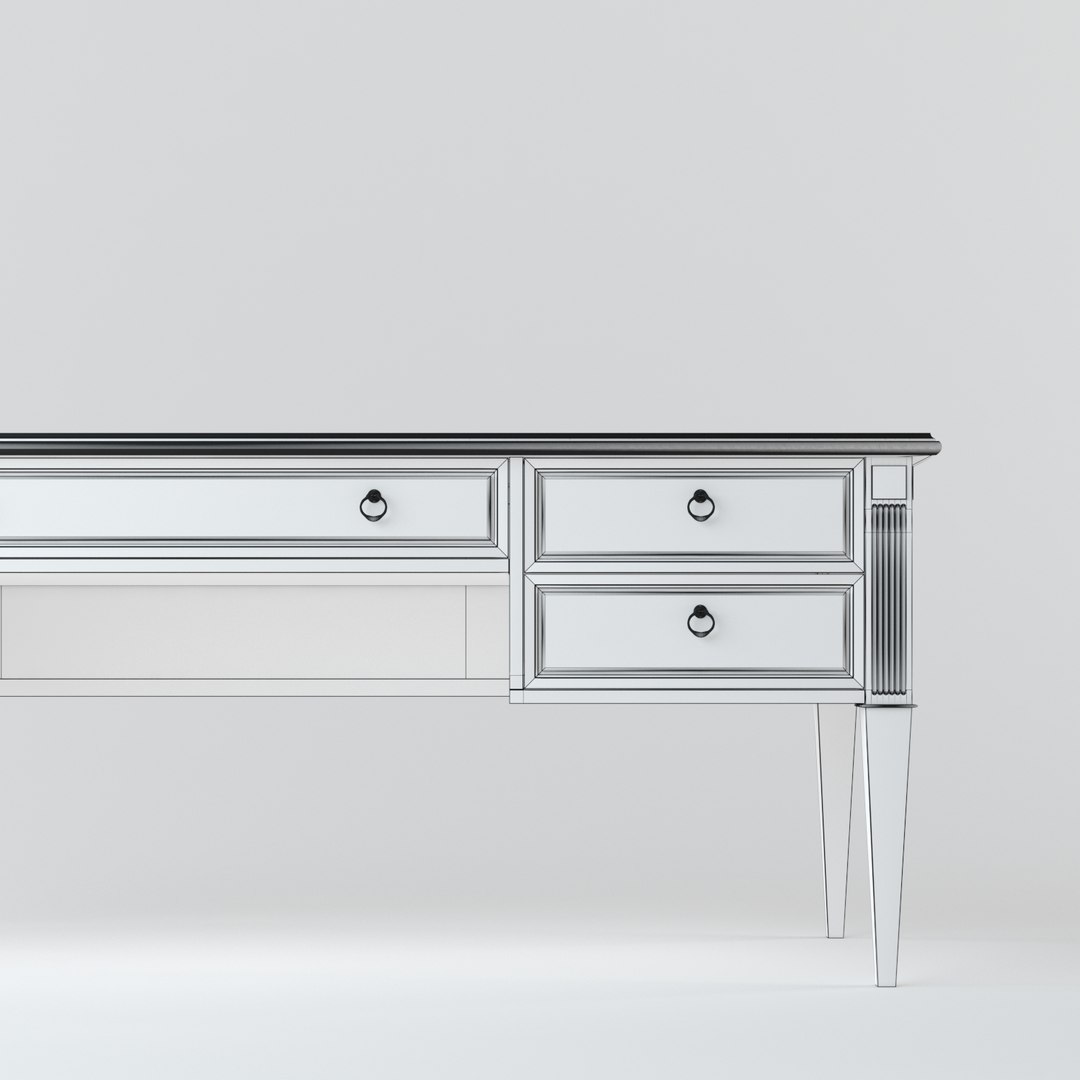 3D Classic Desk Design Model - TurboSquid 1359960