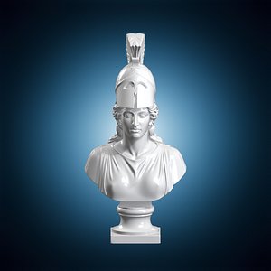 Greek Goddess Athena Bust 3D Print Model