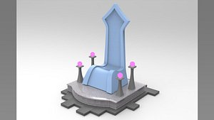 3D throne model