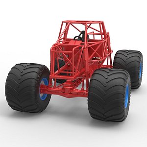 Diecast Monster truck base Scale 1 to 25 model