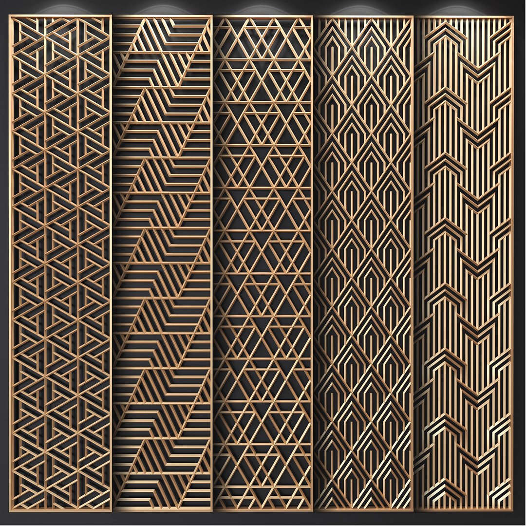 Decorative Partitions Patterns 3D Model - TurboSquid 1351936