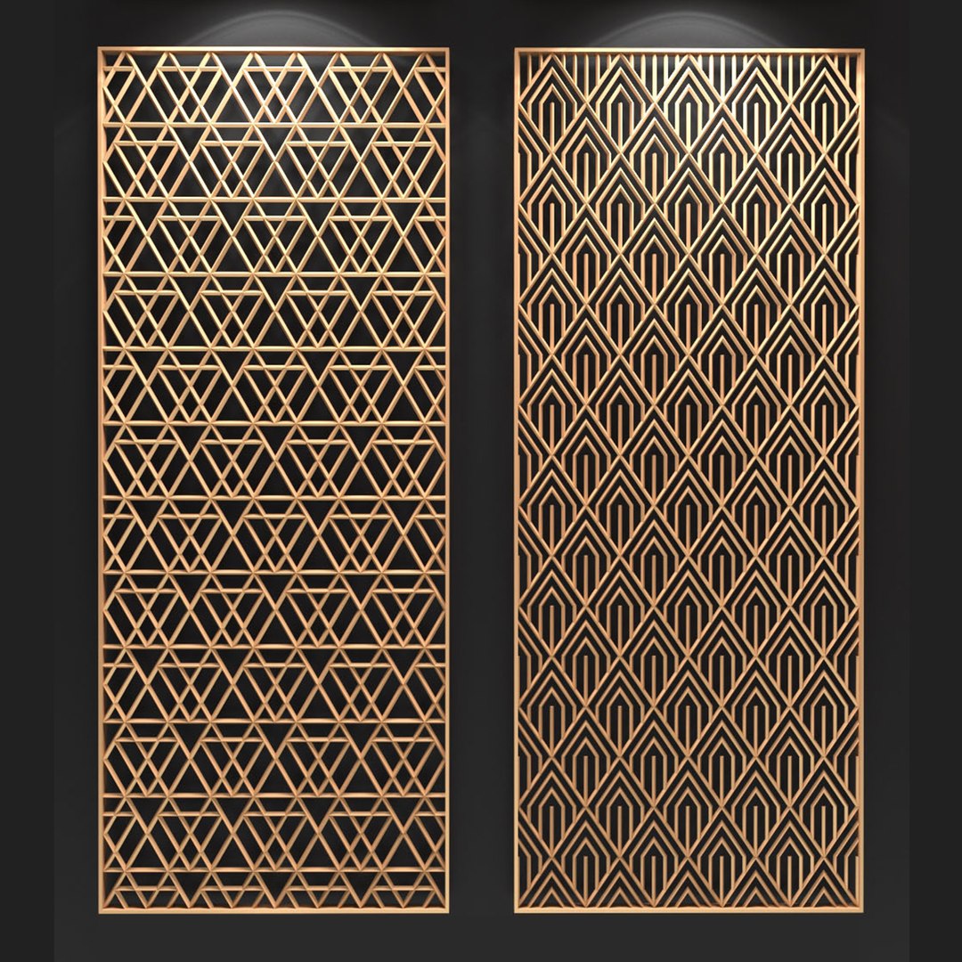 Decorative Partitions Patterns 3D Model - TurboSquid 1351936