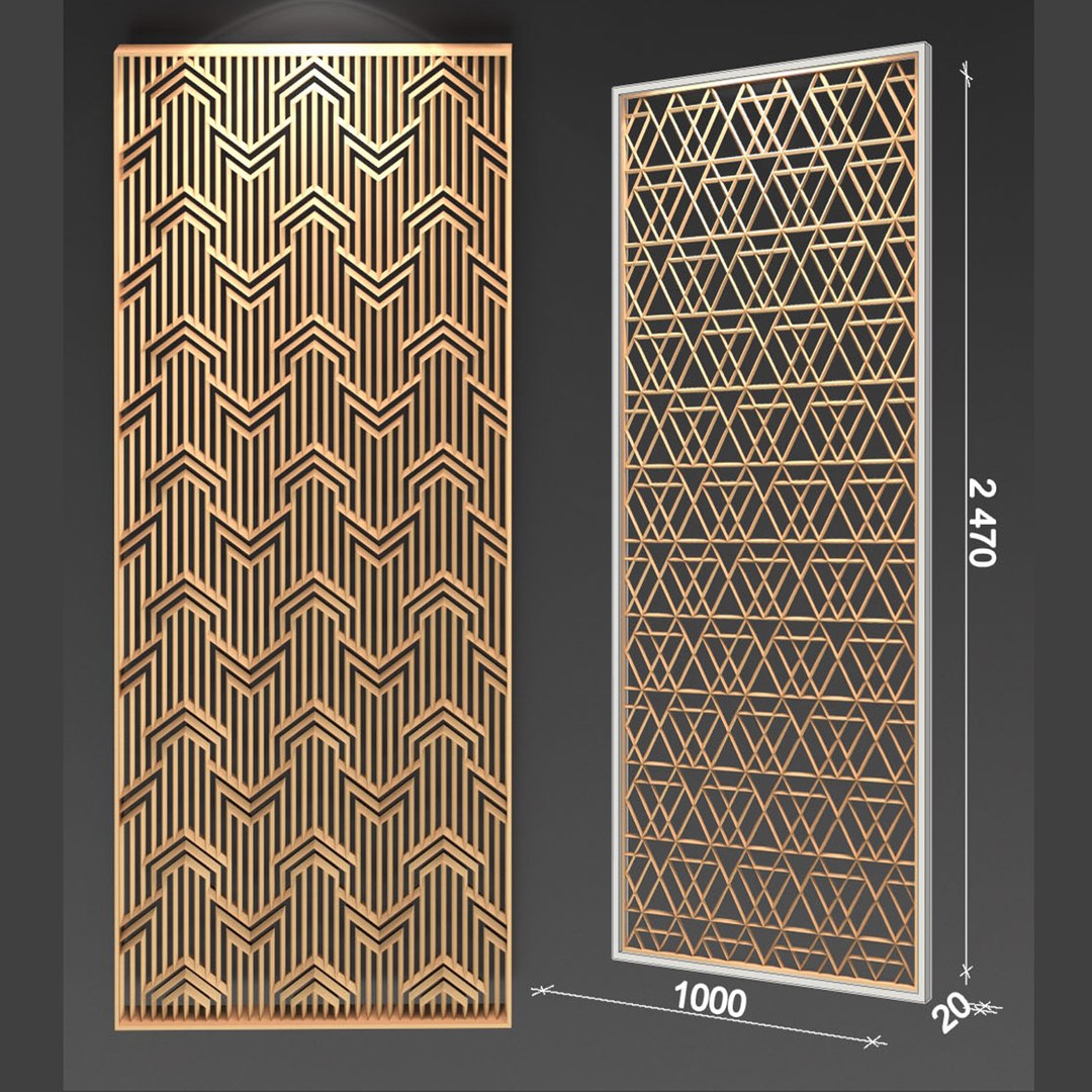 Decorative Partitions Patterns 3D Model - TurboSquid 1351936